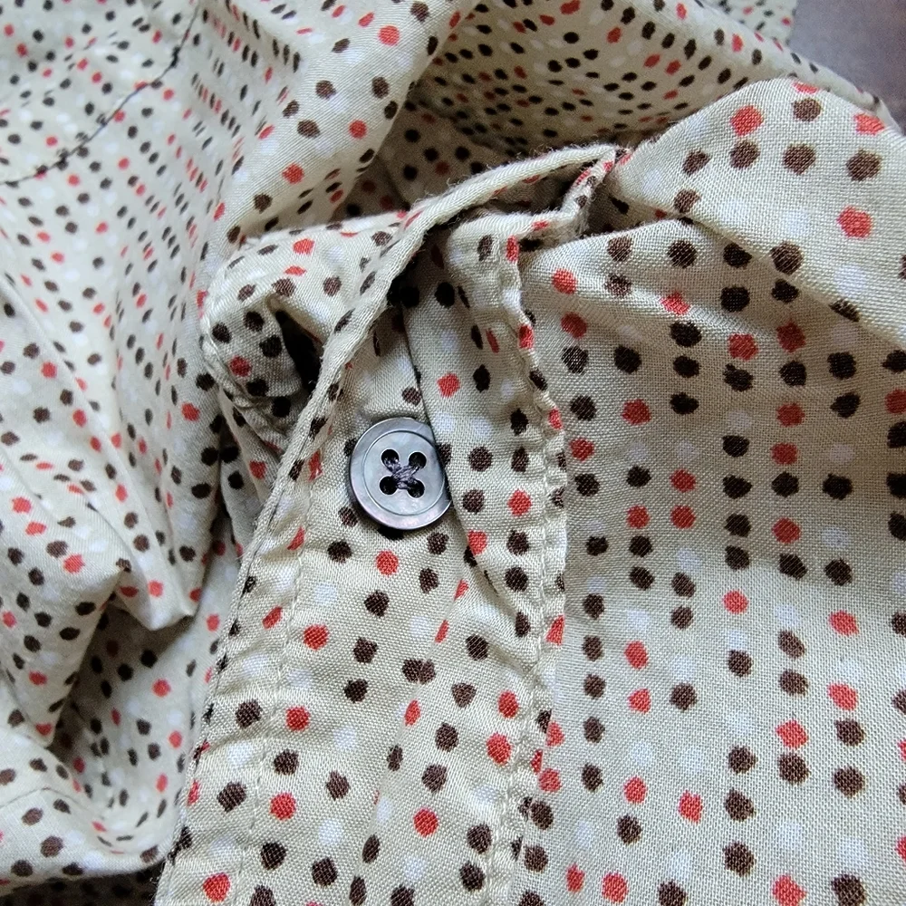BANANA REPUBLIC | Men's collared short sleeve button-down shirt XLARGE